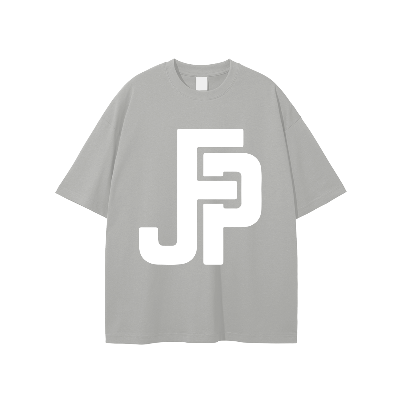 Premium JFP Unisex Tee Light Grey w/White Logo (SS25) (230 GSM)