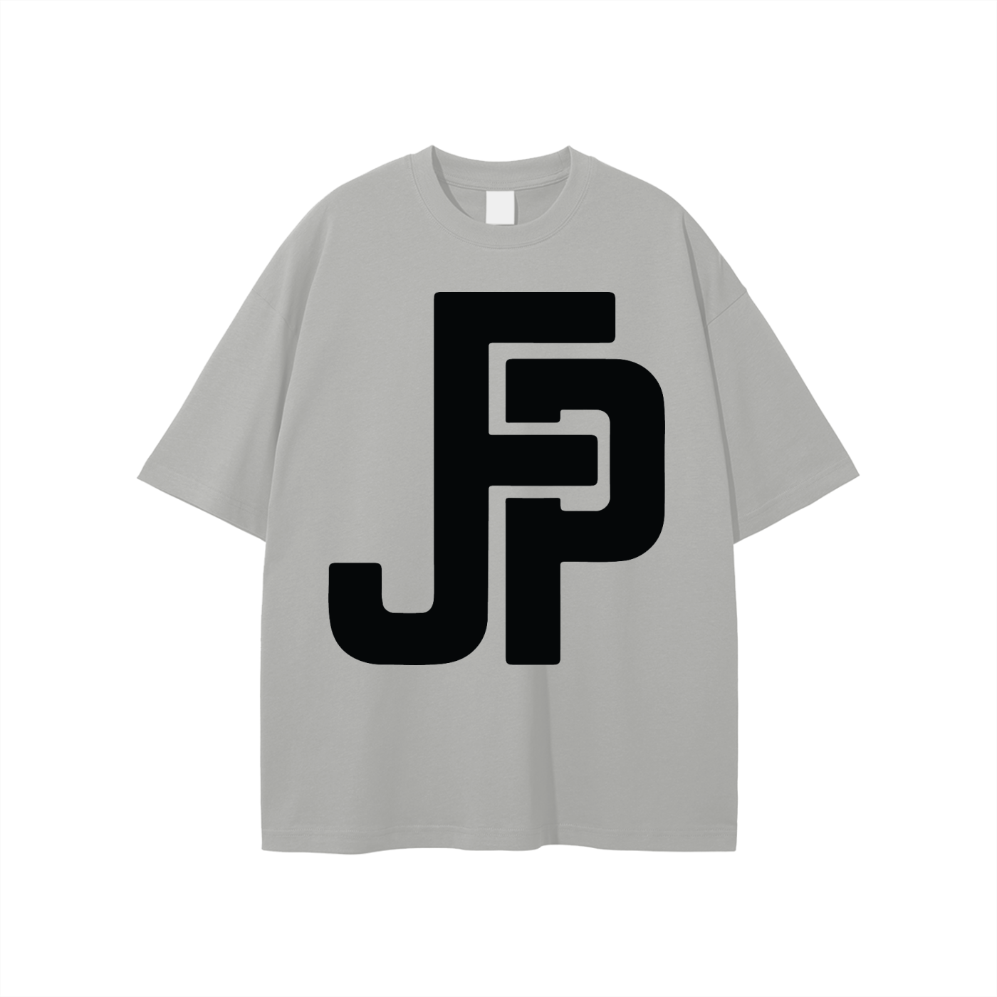 Premium JFP Unisex Tee Light Grey w/Black Logo (SS25) (230 GSM)
