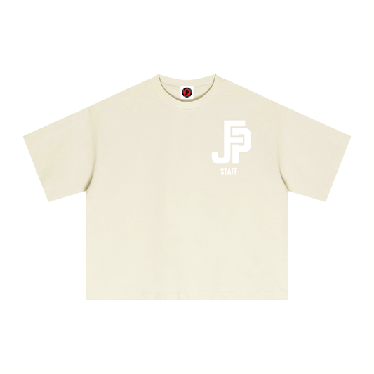JFP Staff Essential Boxy T-Shirt SS26 (Unisex) White Logo