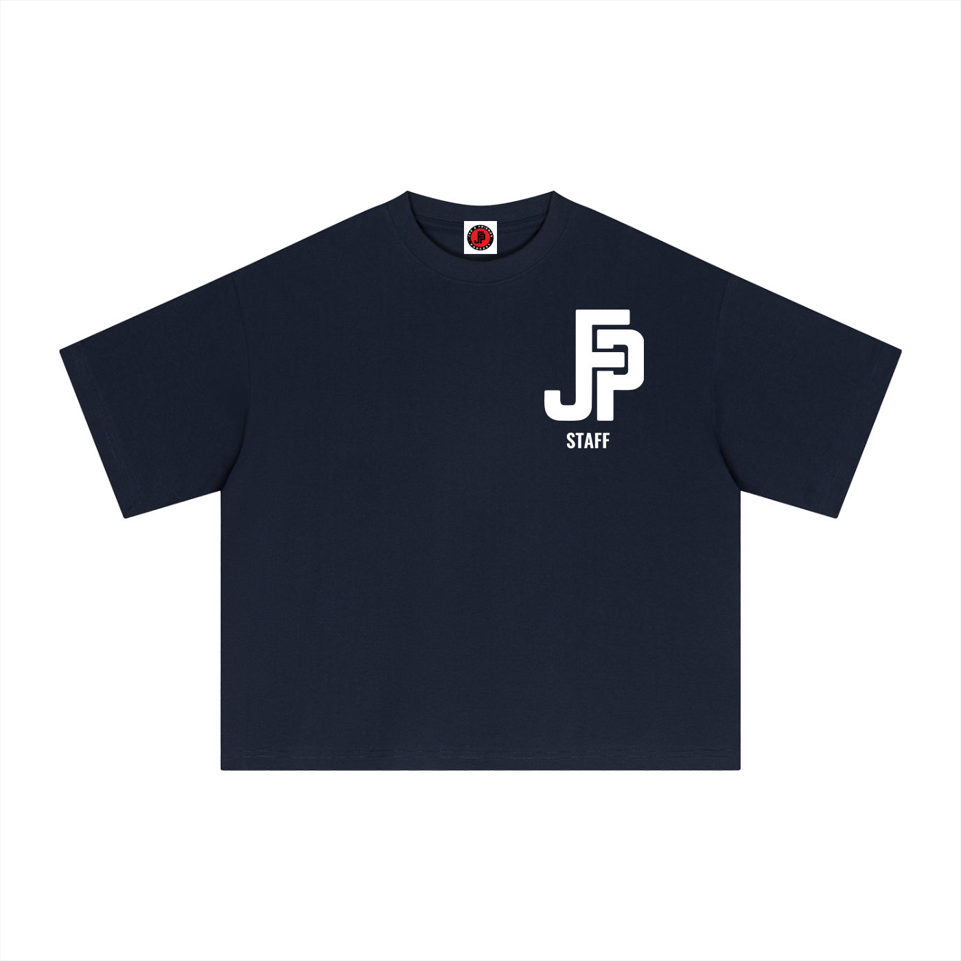 JFP Staff Essential Boxy T-Shirt SS26 (Unisex) White Logo