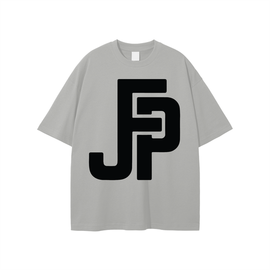 Premium JFP  Unisex Tee Light Grey w/Black Logo (SS25) (230 GSM)