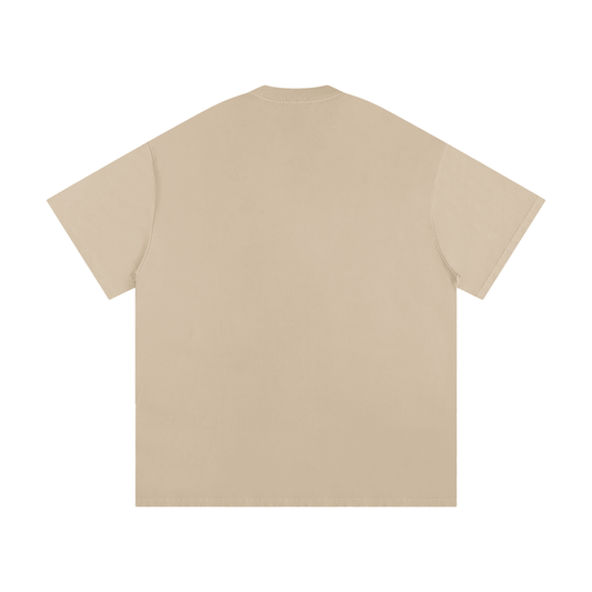 Premium JFP Heavyweight Loose Fit  Khaki w/Salmon Logo (SS25) (275 GSM)