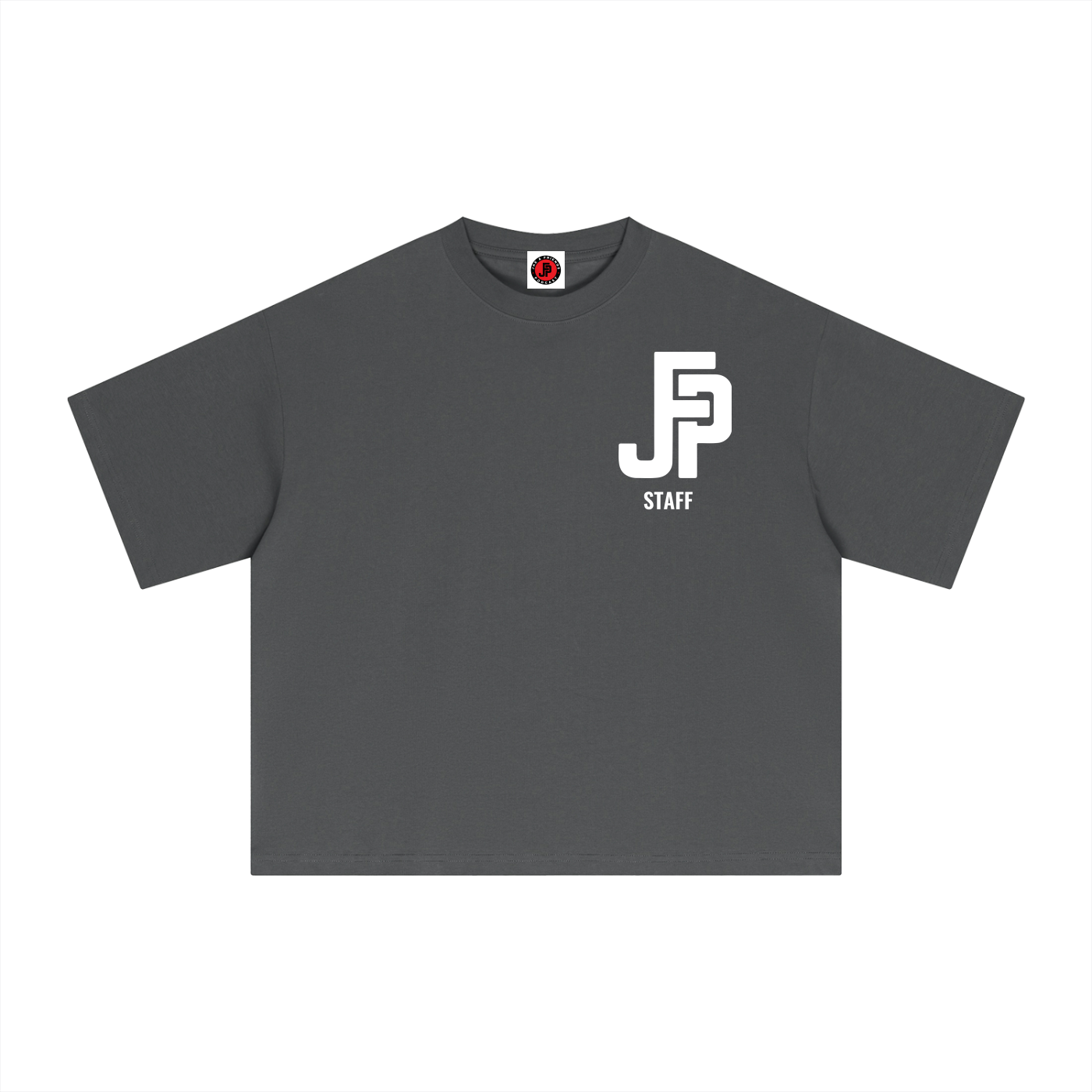 JFP Staff Essential Boxy T-Shirt SS26 (Unisex) White Logo