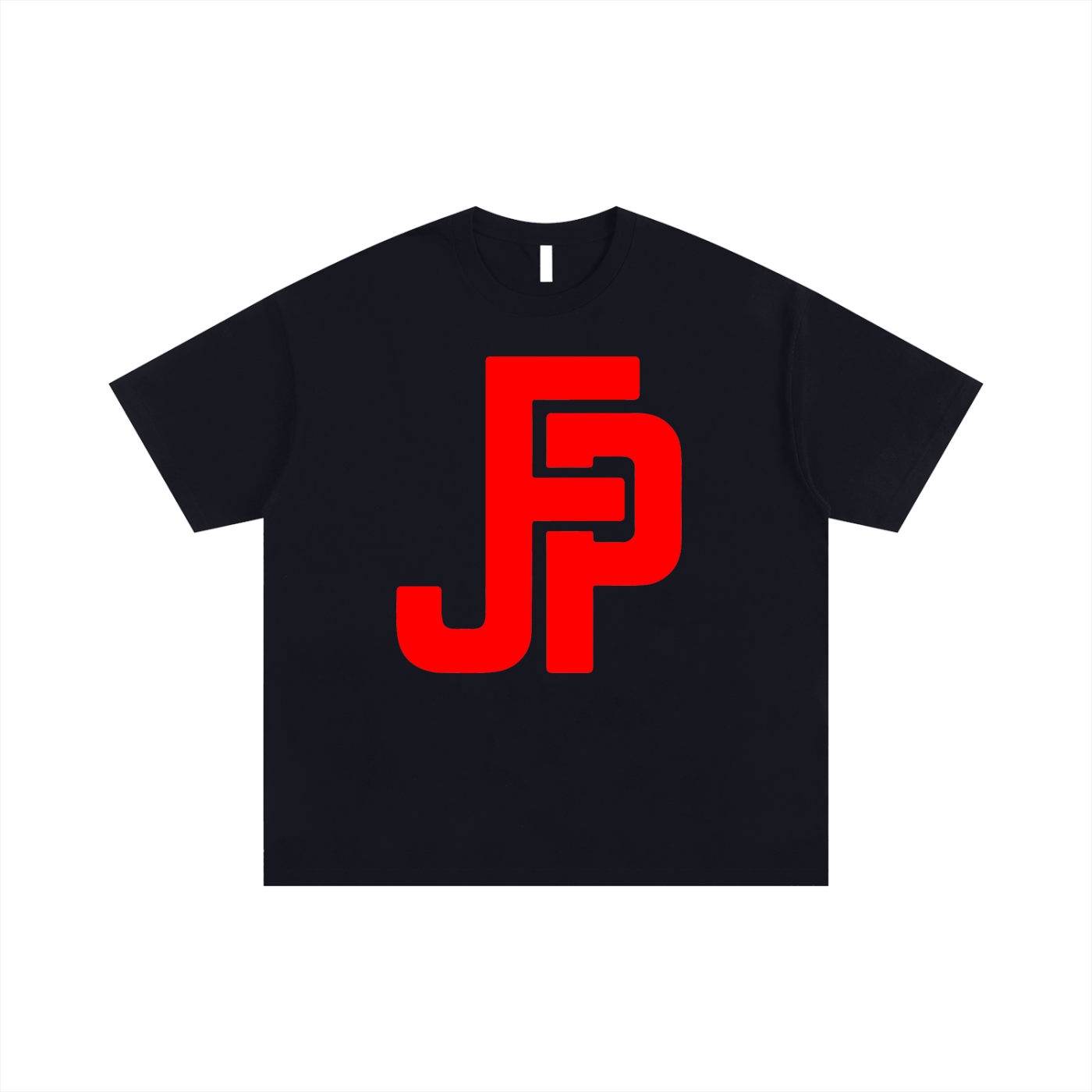 Premium JFP Unisex Oversized T-shirtBlack w/Red Logo (SS25) (250 GSM)