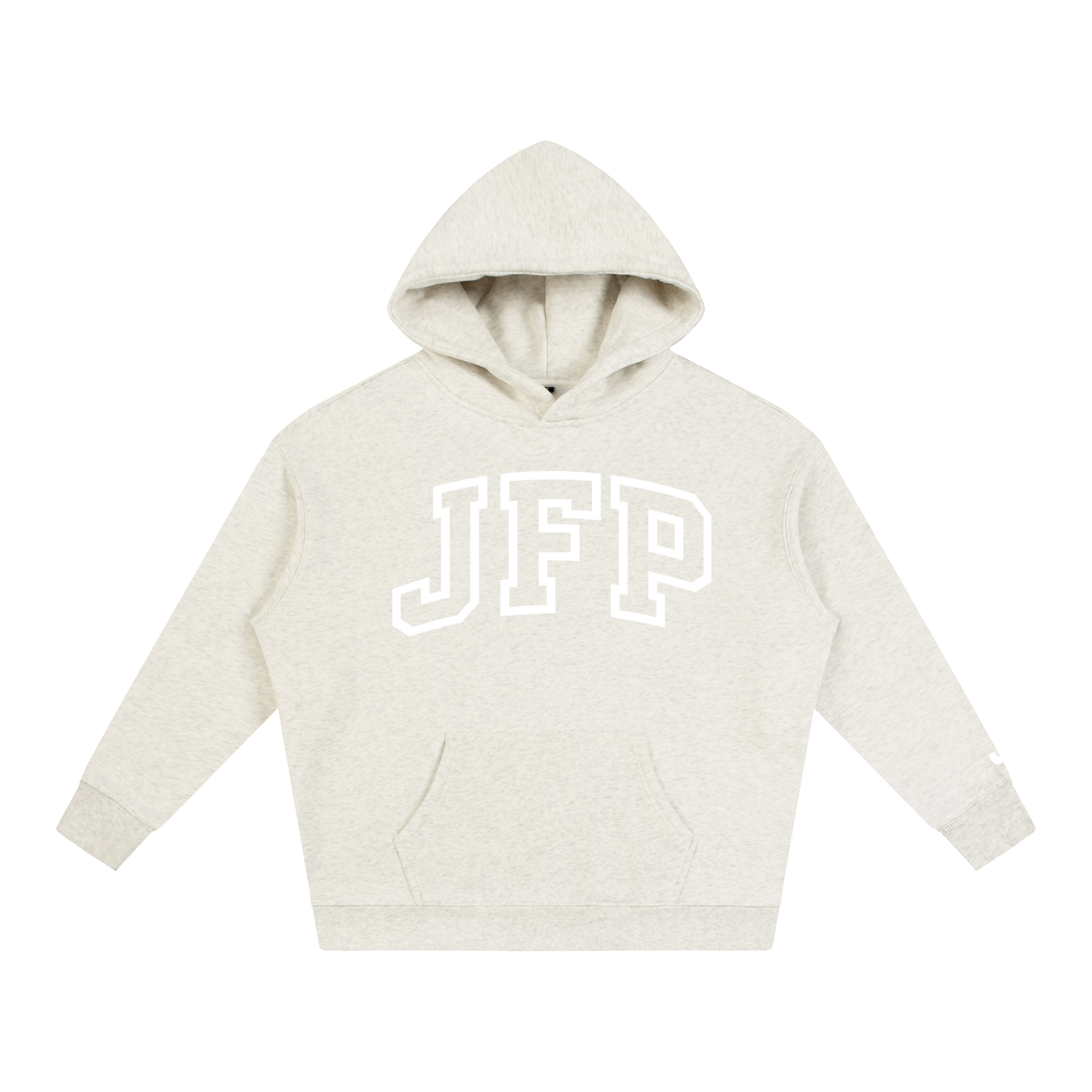 Oversize JFP Fleeced Hoodie//White Logo