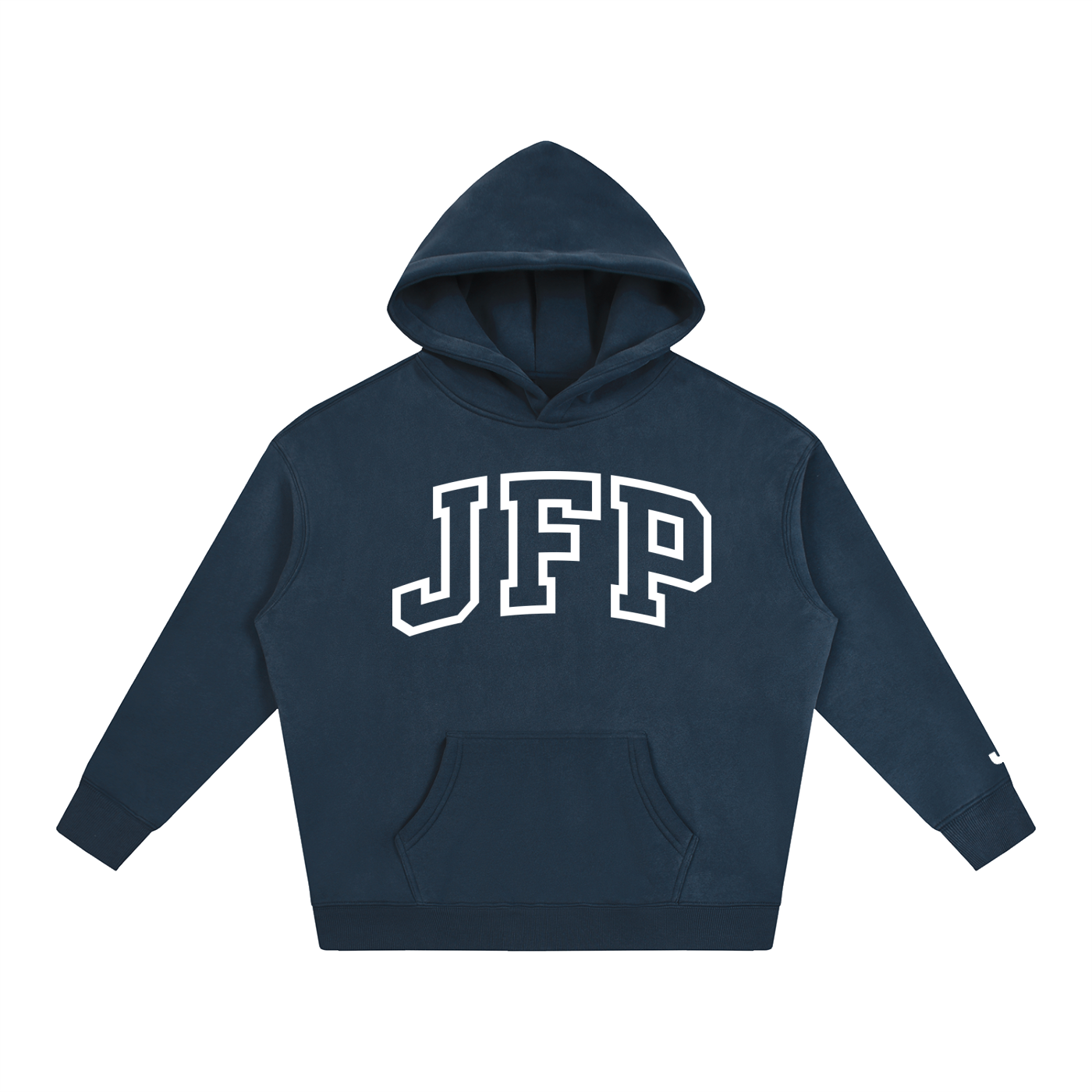Oversize JFP Fleeced Hoodie//White Logo