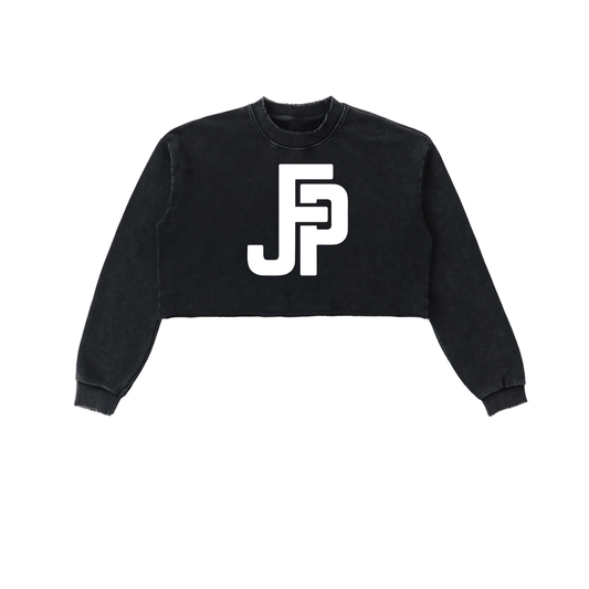 JFP Women's Snow Washed Raw Edge Cropped Sweatshirt