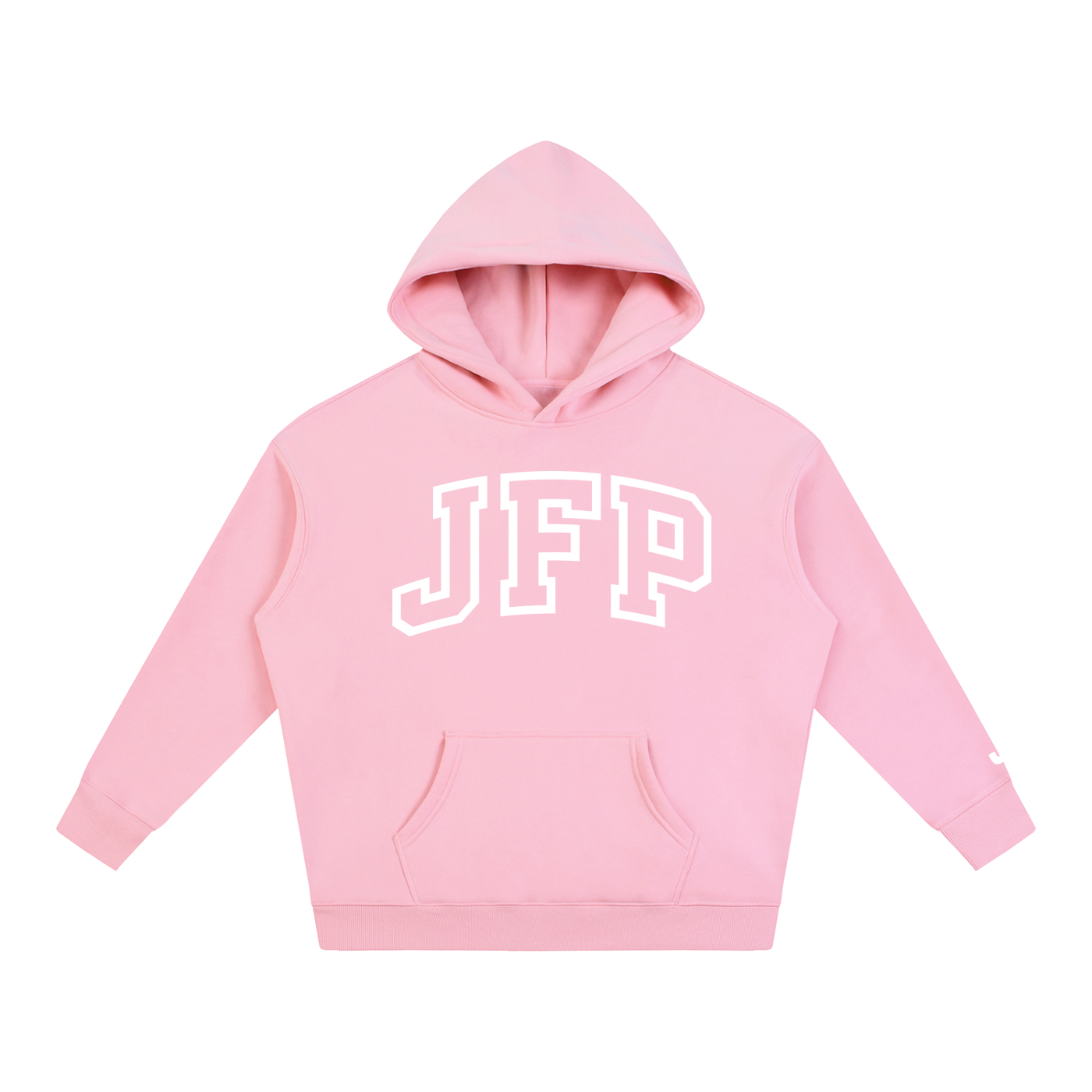 Oversize JFP Fleeced Hoodie//White Logo