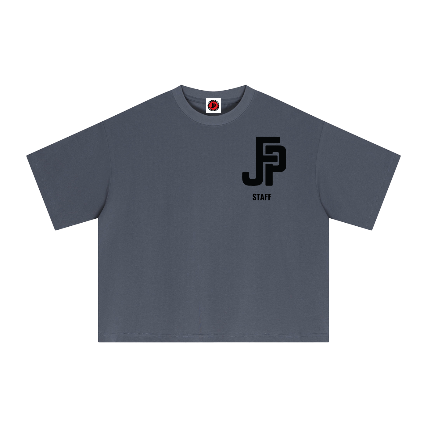 JFF Staff Essential Boxy T-Shirt SS26 (Unisex) Black Logo