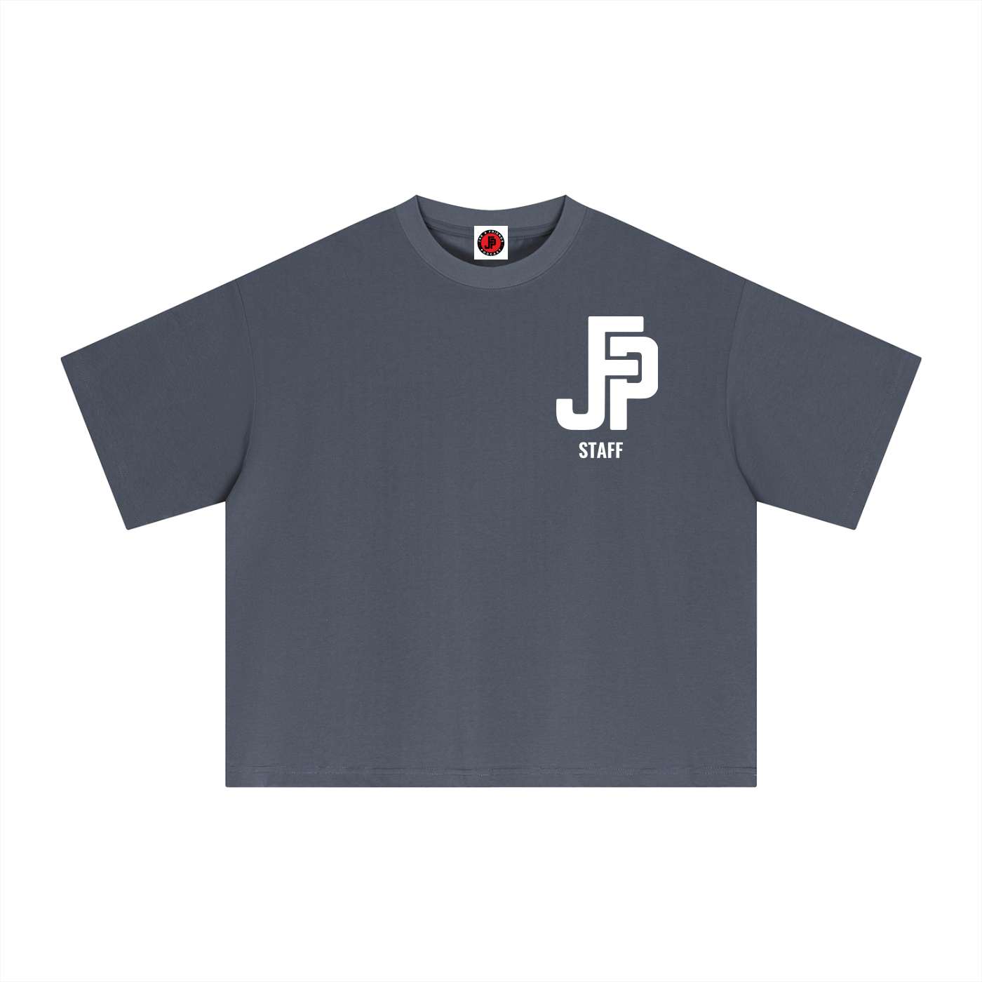 JFP Staff Essential Boxy T-Shirt SS26 (Unisex) White Logo