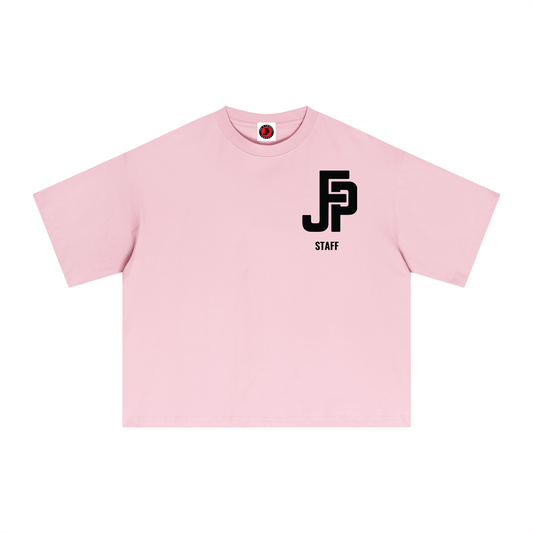 JFF Staff Essential Boxy T-Shirt SS26 (Unisex) Black Logo