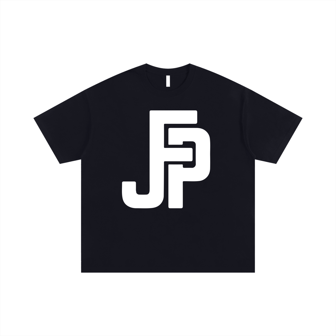 Premium JFP Unisex Oversized T-shirt Black w/White Logo (SS25) (250 GSM)