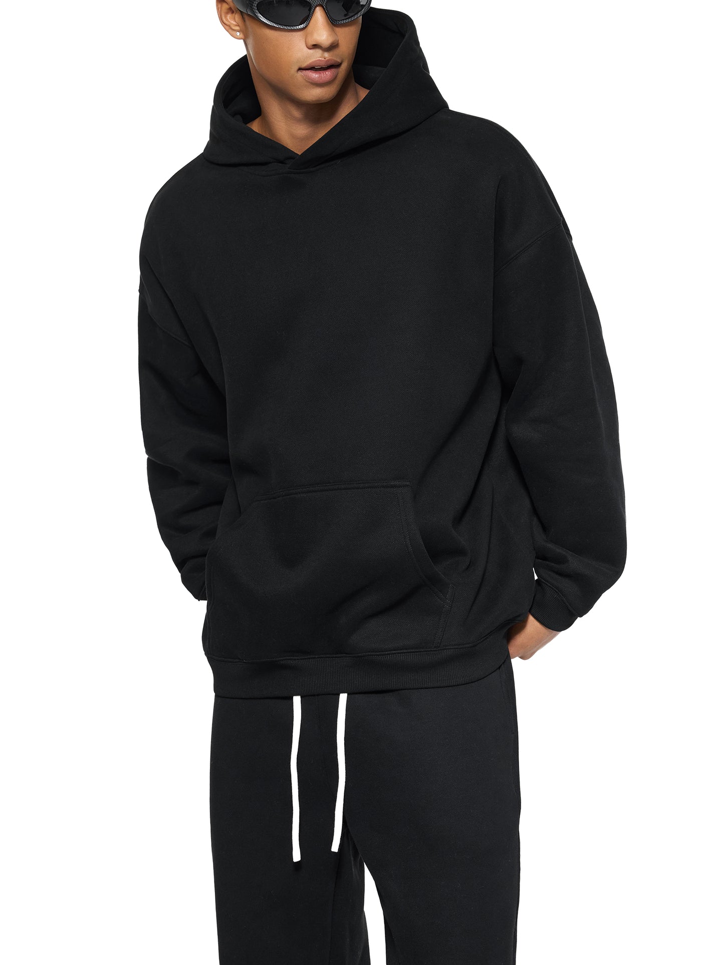 JFP Oversize Fleeced Hoodie//Black Logo